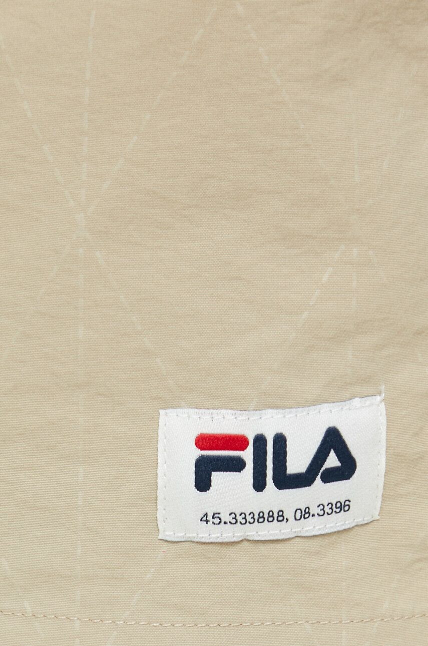 Fila Kraťasy dámské béžová barva high waist - Pepit.cz