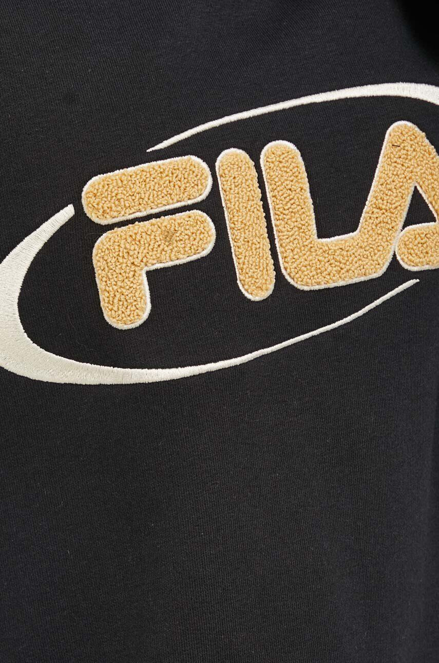 Fila Mikina x Hailey Bieber dámská černá barva s aplikací - Pepit.cz