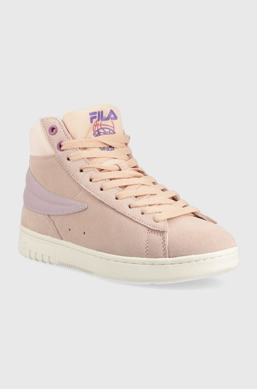 Fila Semišové sneakers boty Highflyer růžová barva - Pepit.cz