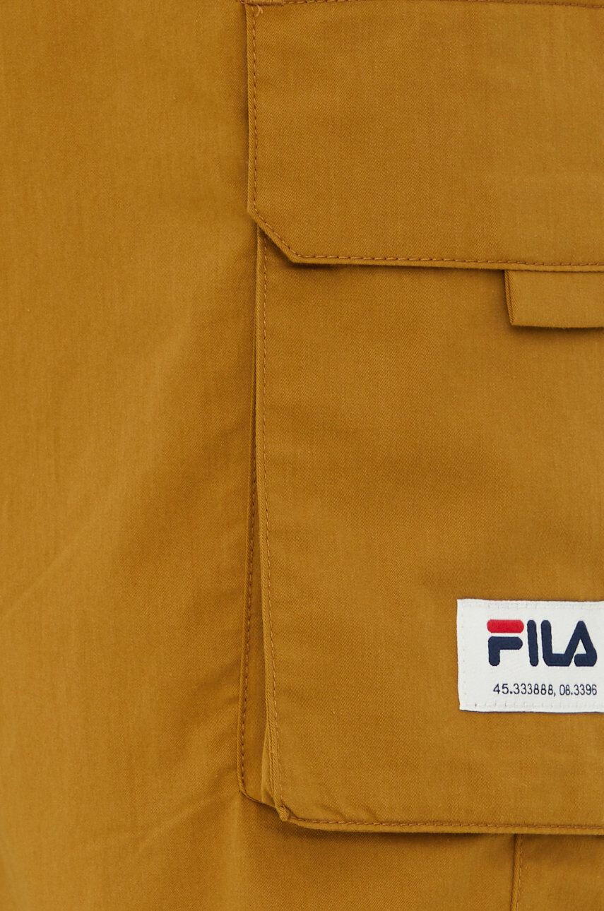 Fila Tepláky dámské hnědá barva jogger high waist - Pepit.cz