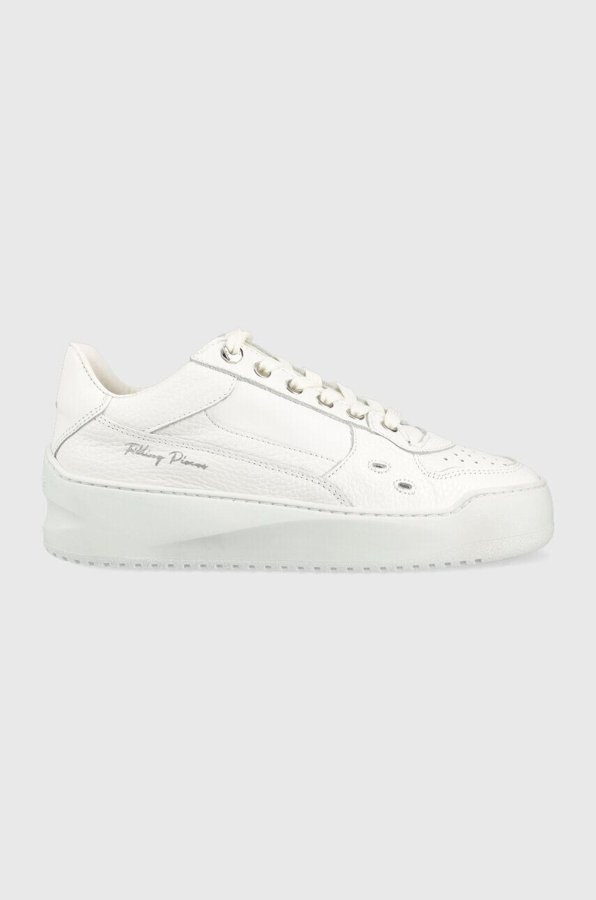 Filling Pieces Kožené sneakers boty Avenue Cup bílá barva 71533701855 - Pepit.cz