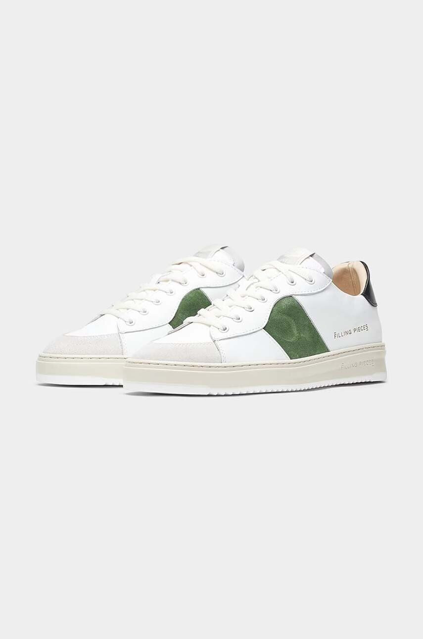 Filling Pieces Kožené sneakers boty Court Strata bílá barva 89128872072 - Pepit.cz