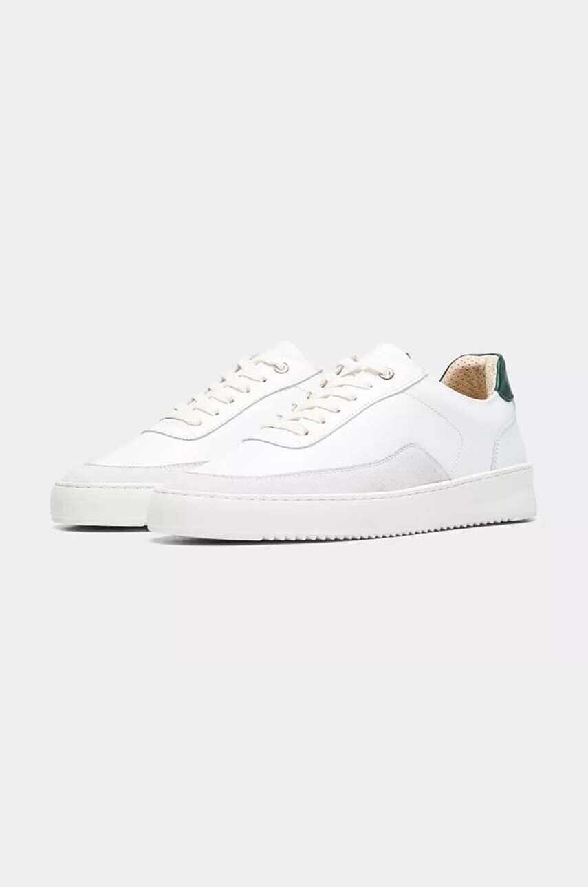 Filling Pieces Kožené sneakers boty Mondo Squash bílá barva 46733331901 - Pepit.cz