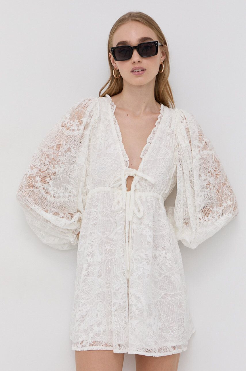 For Love & Lemons Šaty bílá barva - Pepit.cz