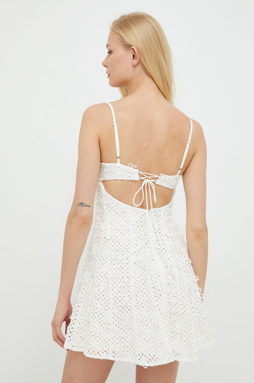 For Love & Lemons Šaty bílá barva mini - Pepit.cz