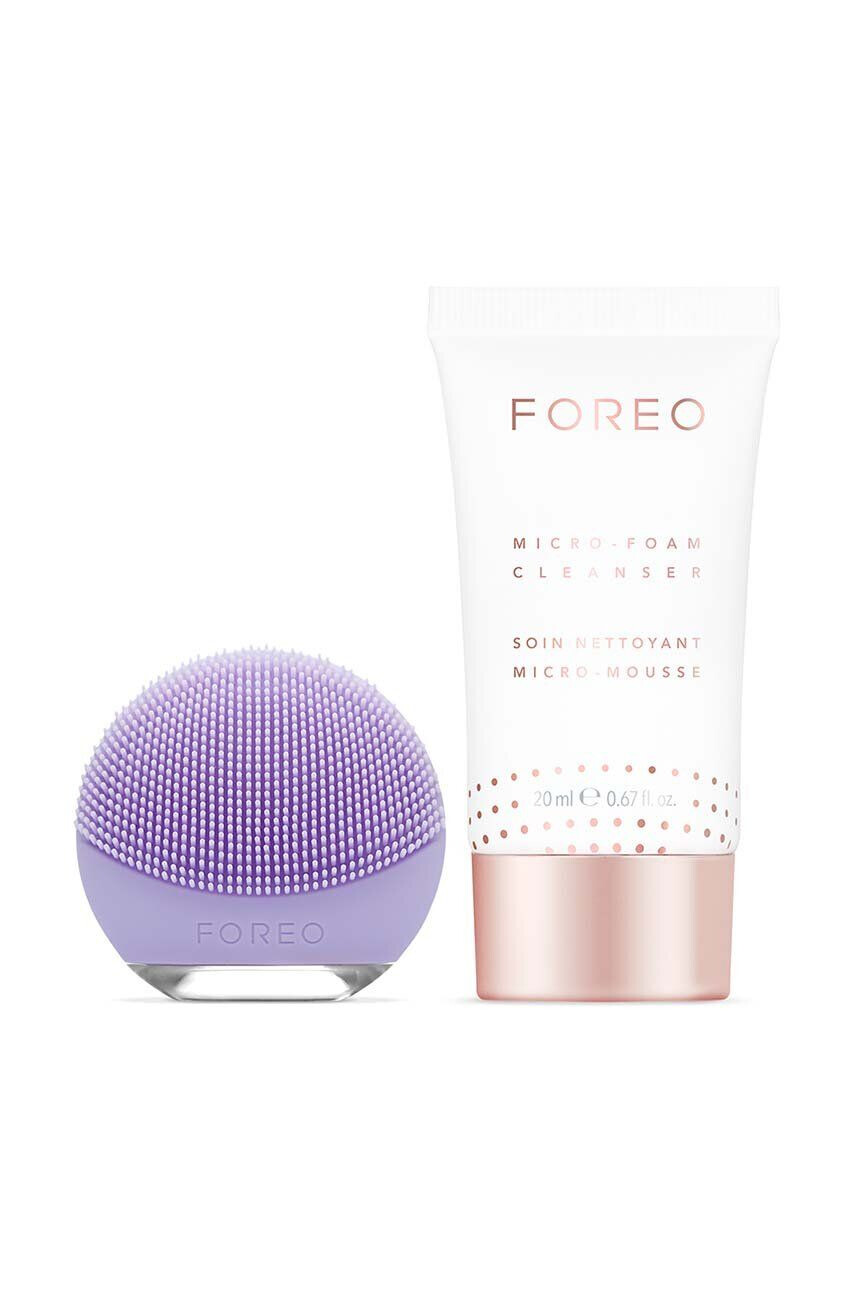 FOREO Sada péče o pleť obličeje Set LUNA go & Microfoam Cleanser Lavender - Pepit.cz