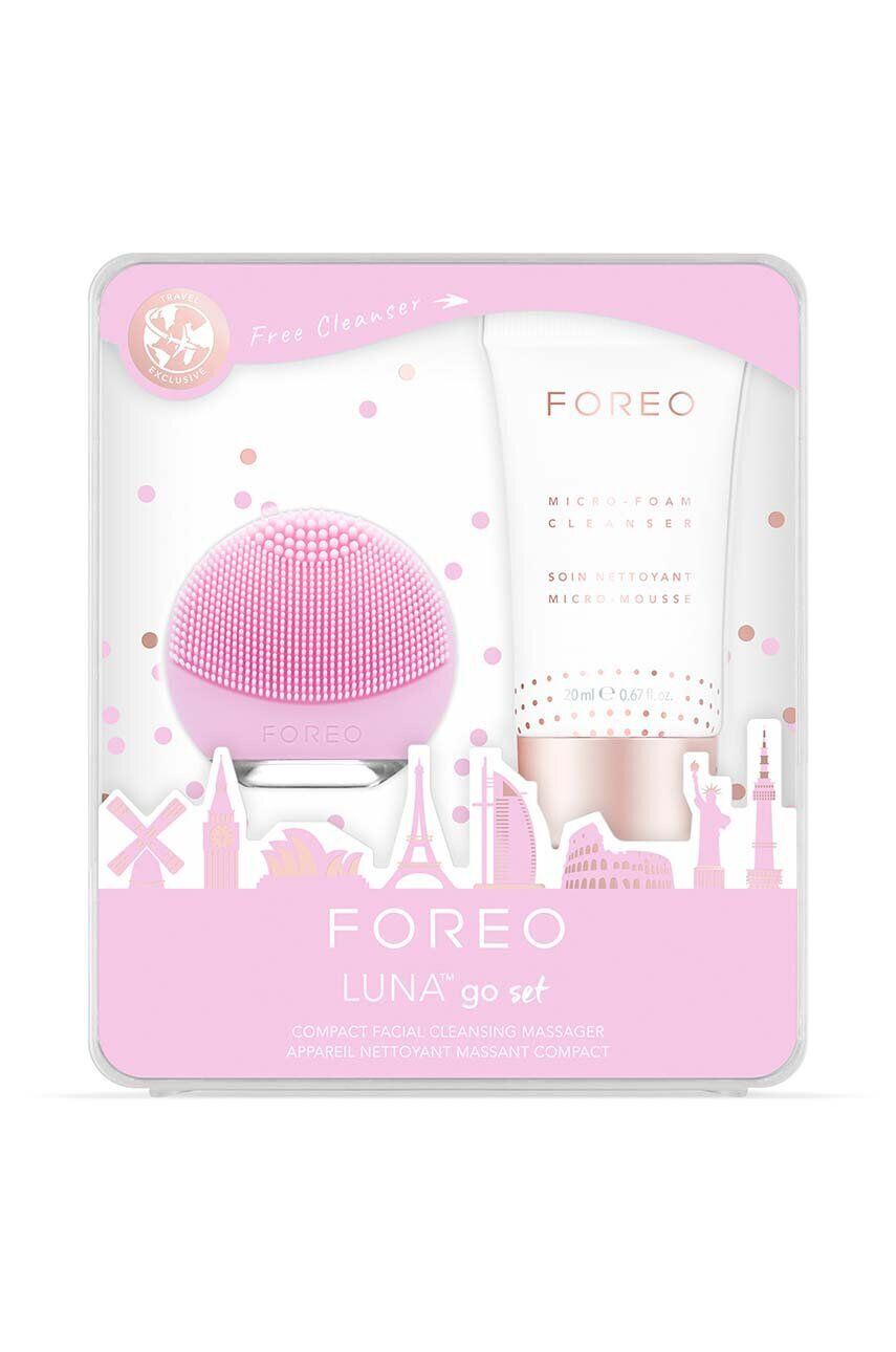 FOREO Sada péče o pleť obličeje Set LUNA go Pearl Pink - Pepit.cz