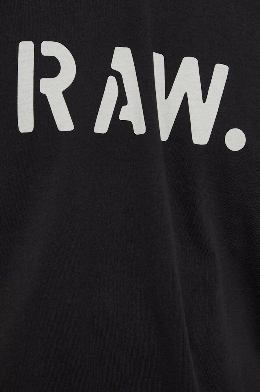 G-Star Raw Bavlněné tričko bílá barva s potiskem - Pepit.cz