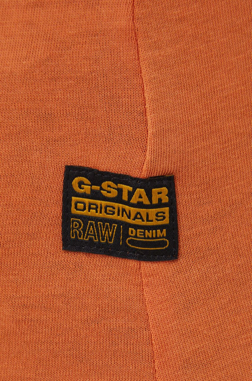 G-Star Raw Bavlněné tričko oranžová barva - Pepit.cz