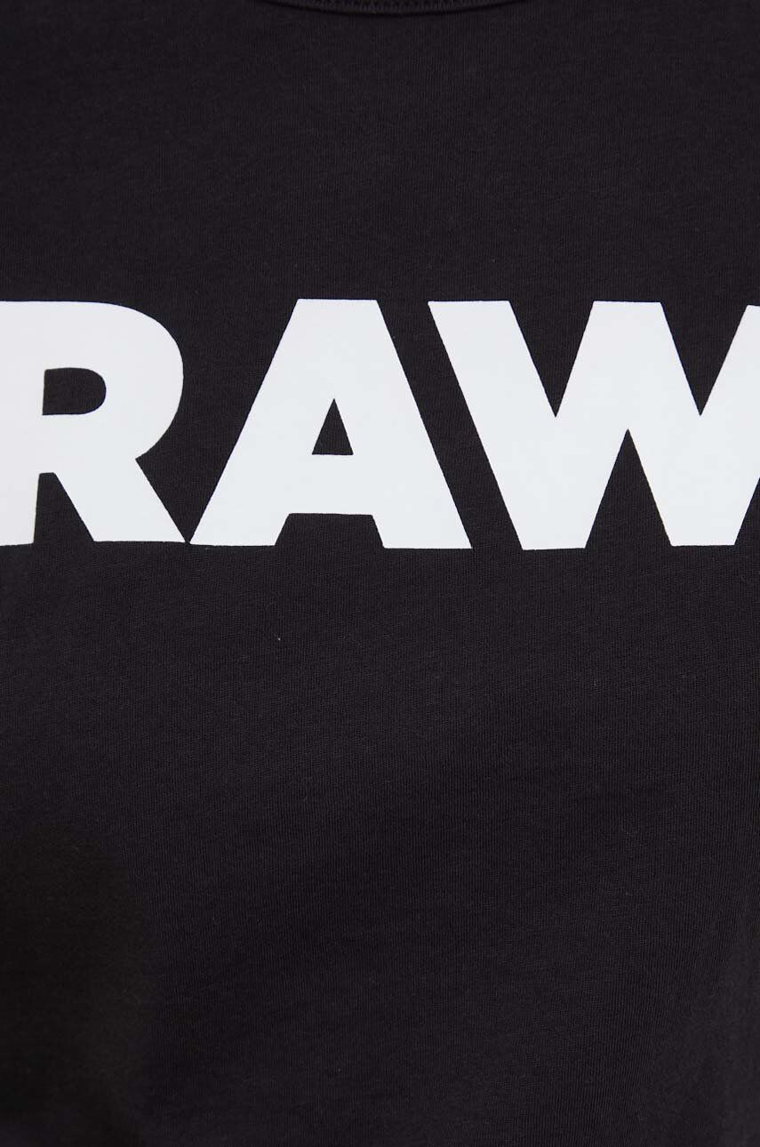 G-Star Raw Bavlněné tričko černá barva - Pepit.cz