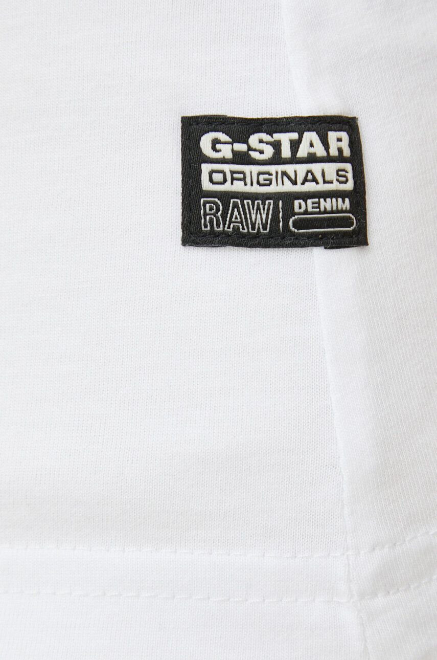 G-Star Raw Bavlněné tričko bílá barva - Pepit.cz