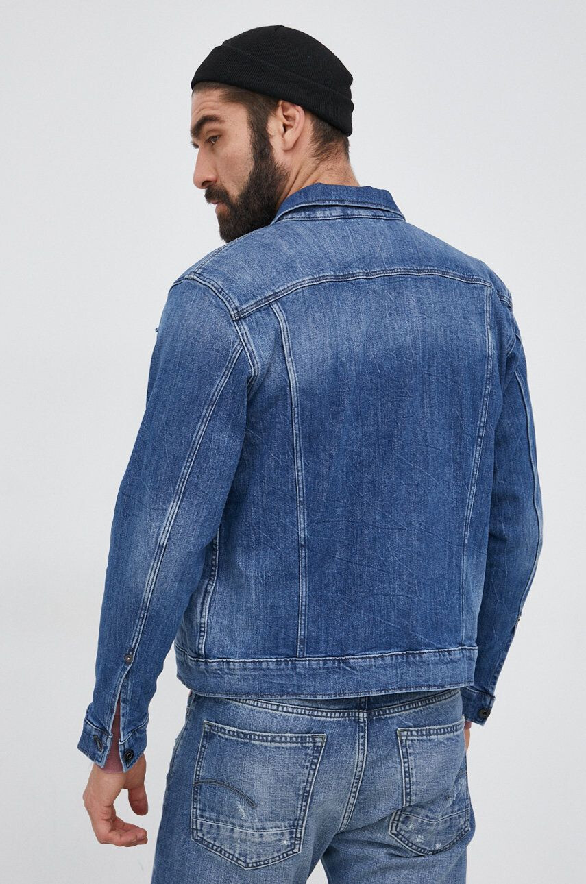 G-Star Raw Džínová bunda dámská zelená barva oversize - Pepit.cz