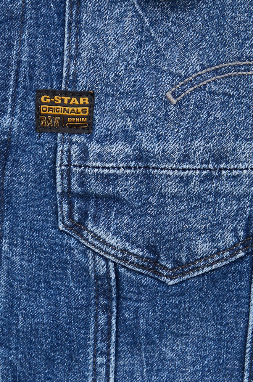 G-Star Raw Džínová bunda dámská zelená barva oversize - Pepit.cz