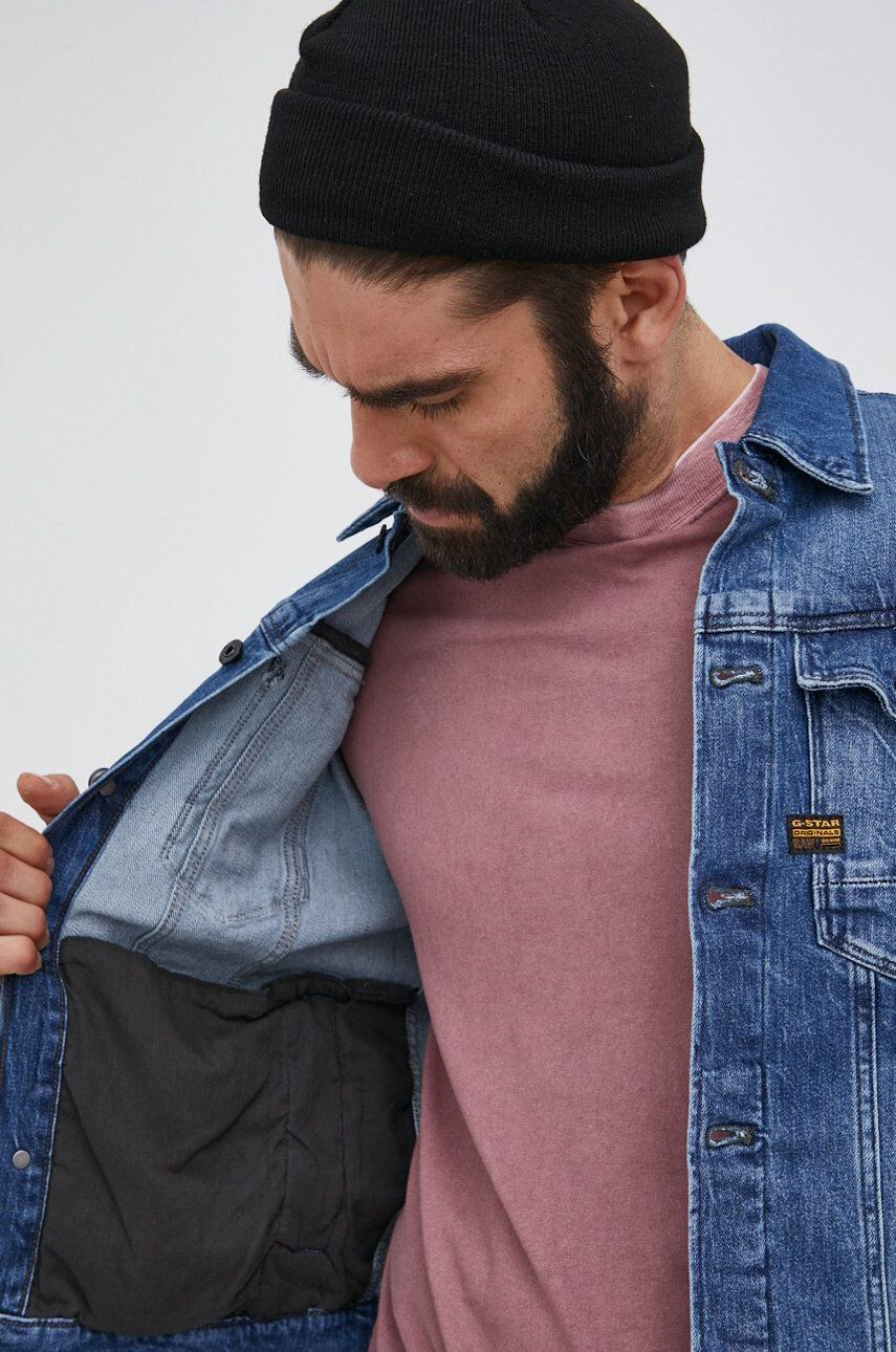 G-Star Raw Džínová bunda dámská zelená barva oversize - Pepit.cz