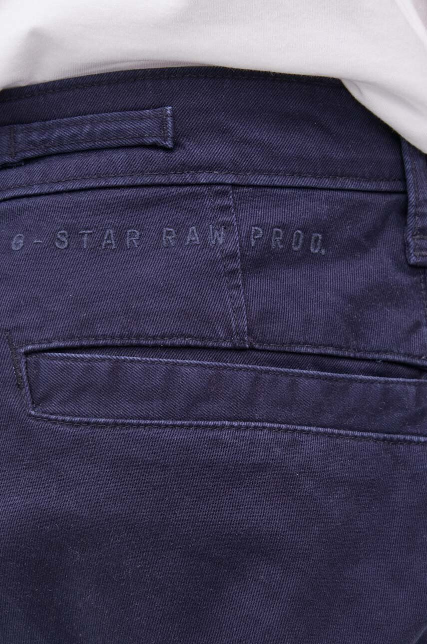 G-Star Raw Kalhoty pánské tmavomodrá barva ve střihu chinos - Pepit.cz