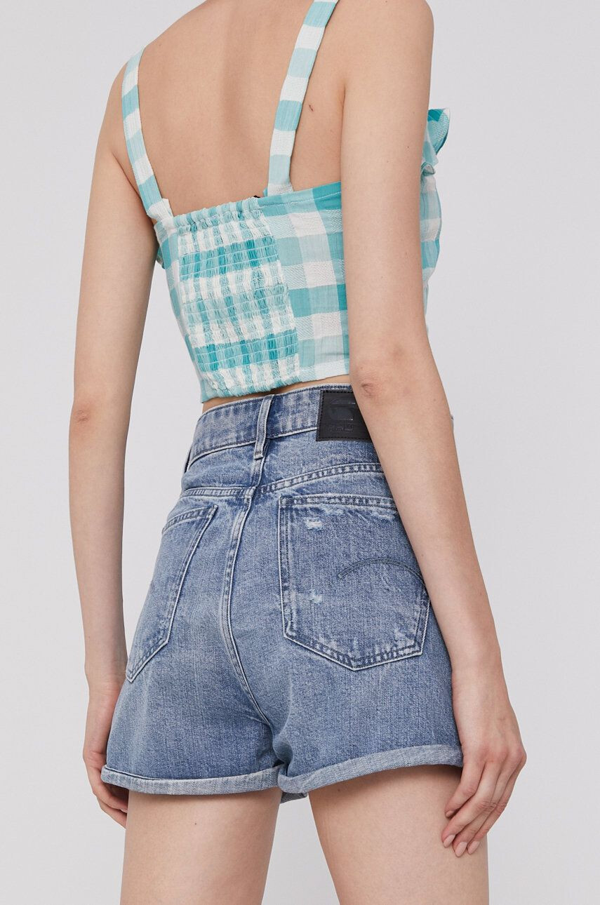 G-Star Raw Kraťasy dámské hladké high waist - Pepit.cz