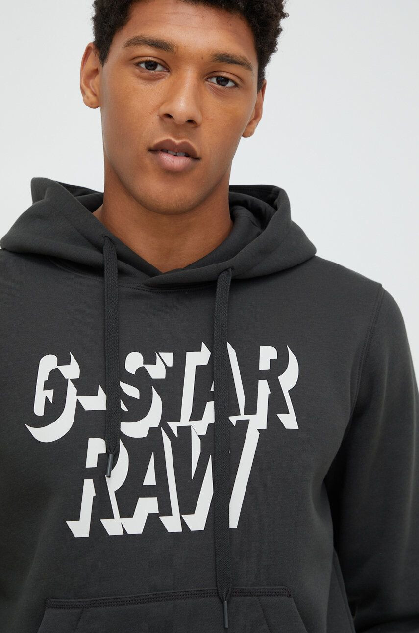 G-Star Raw Mikina pánská tmavomodrá barva hladká - Pepit.cz