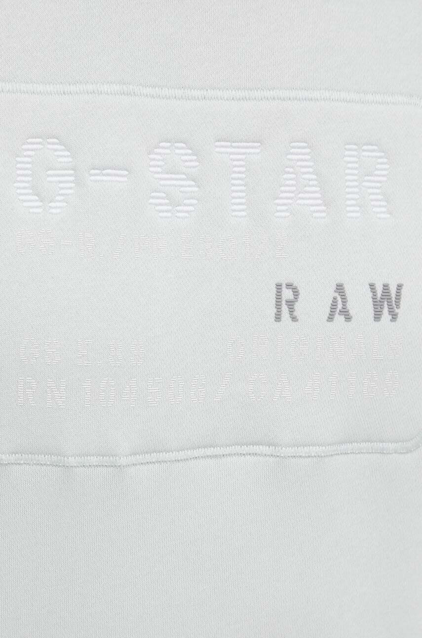 G-Star Raw Mikina pánská šedá barva s aplikací - Pepit.cz