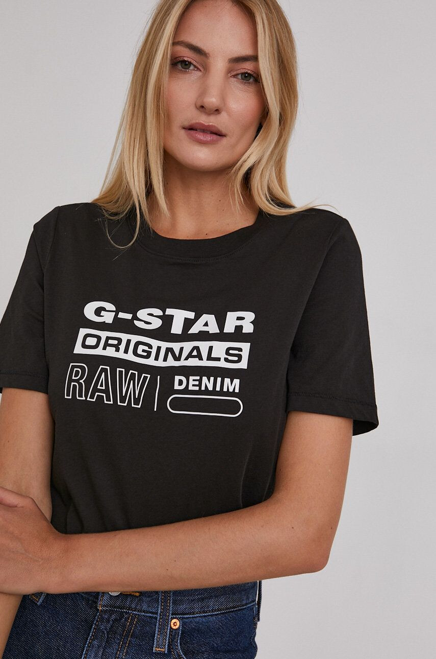 G-Star Raw Tričko dámské černá barva - Pepit.cz