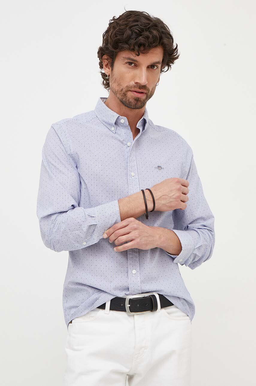 Gant Bavlněné tričko slim s límečkem button-down - Pepit.cz