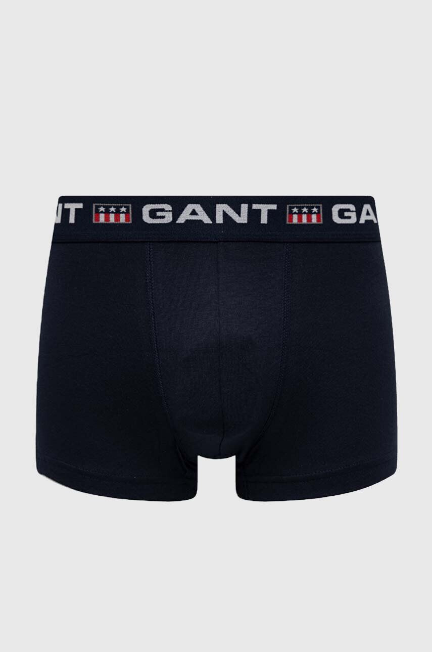 Gant Boxerky 3-pack pánské tmavomodrá barva - Pepit.cz