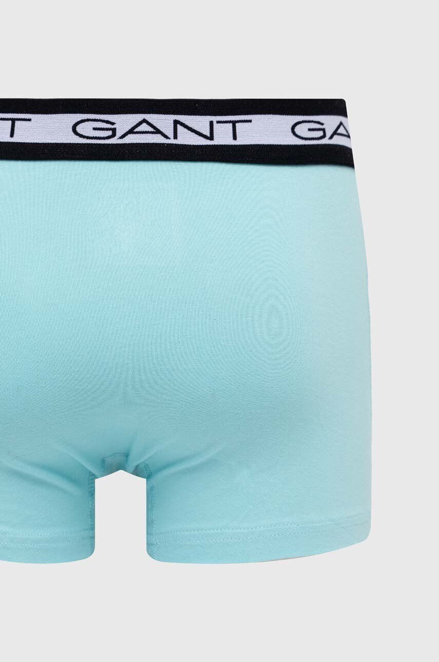 Gant Boxerky 3-pack pánské tyrkysová barva - Pepit.cz