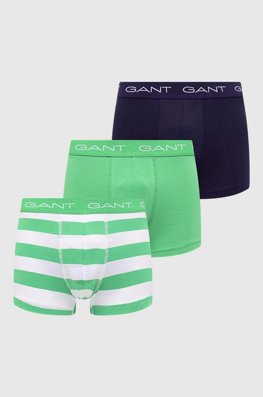 Gant Boxerky 3-pack pánské tyrkysová barva - Pepit.cz