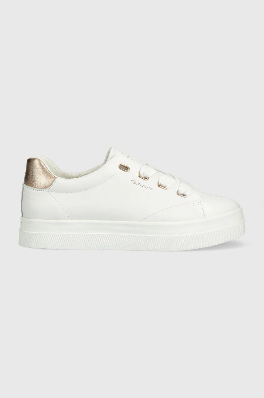 Gant Kožené sneakers boty Avona bílá barva 26531918.G296 - Pepit.cz