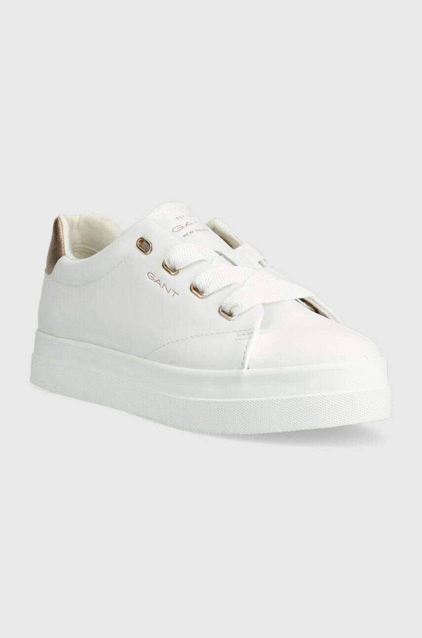 Gant Kožené sneakers boty Avona bílá barva 26531918.G296 - Pepit.cz