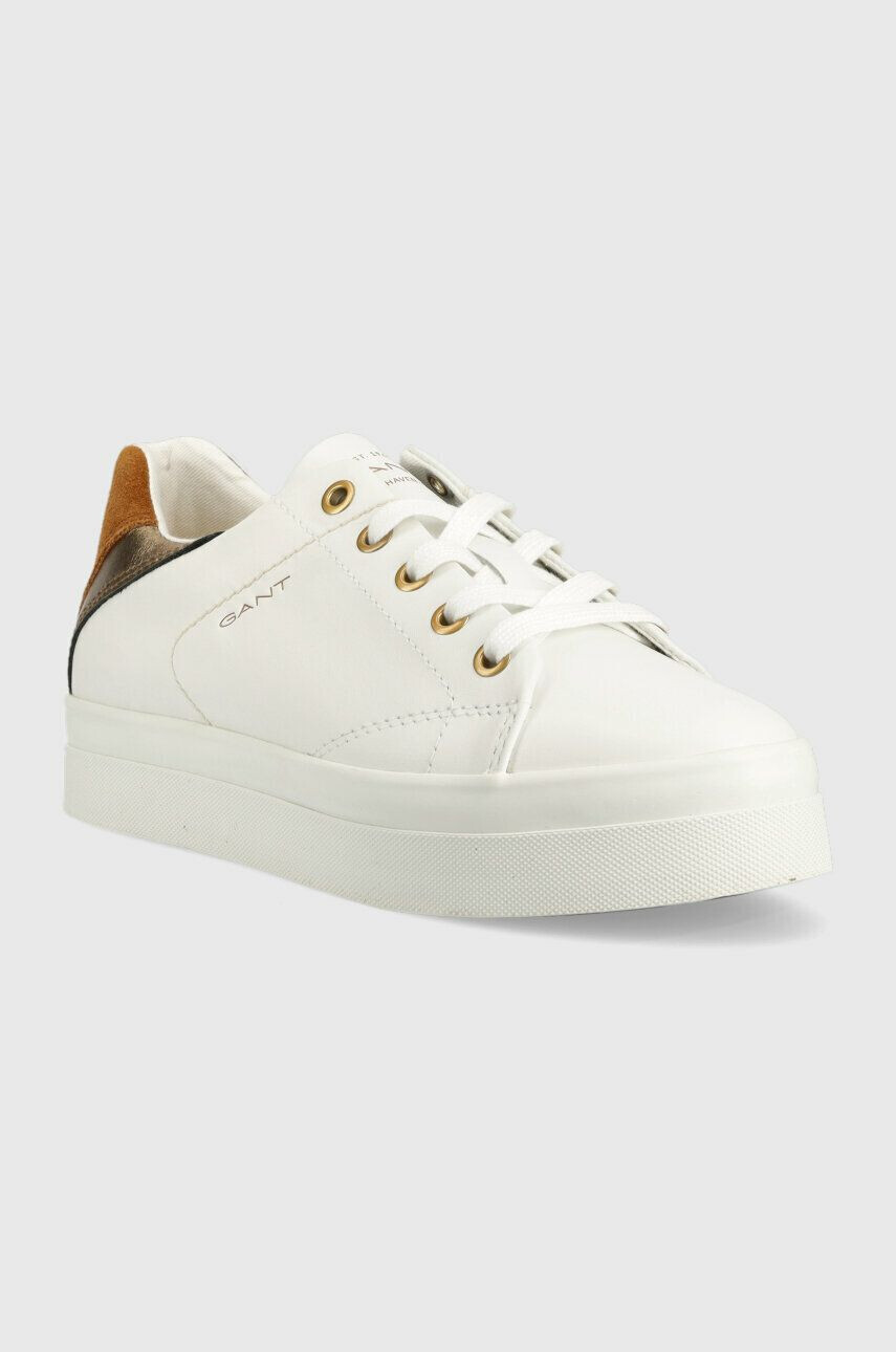 Gant Kožené sneakers boty Avona bílá barva 26531921.G235 - Pepit.cz