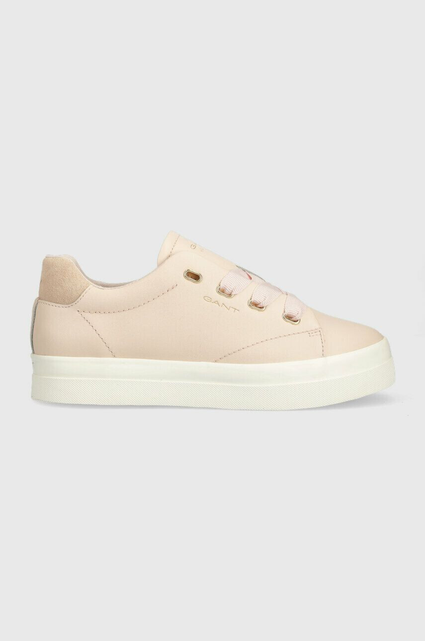 Gant Kožené sneakers boty Avona růžová barva 26531917.G580 - Pepit.cz