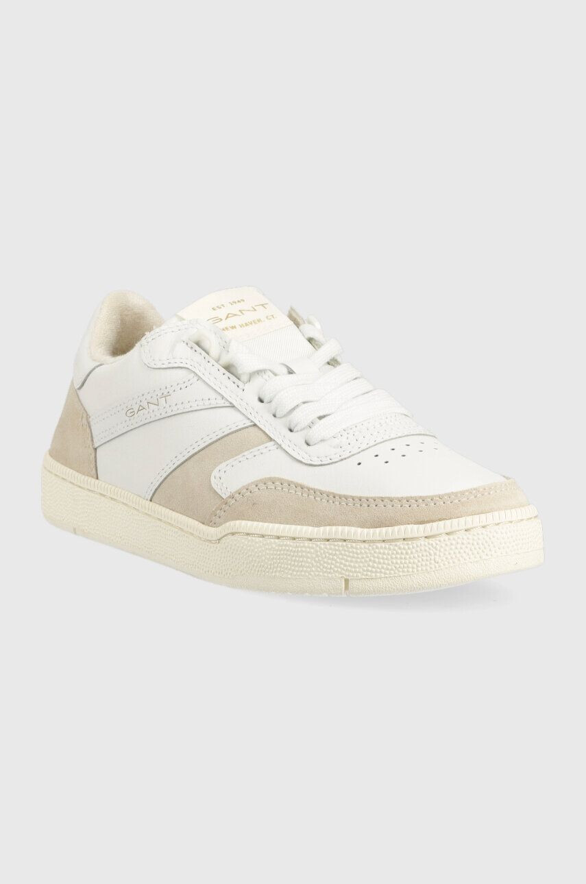 Gant Kožené sneakers boty Evoony bílá barva 26531798.G265 - Pepit.cz