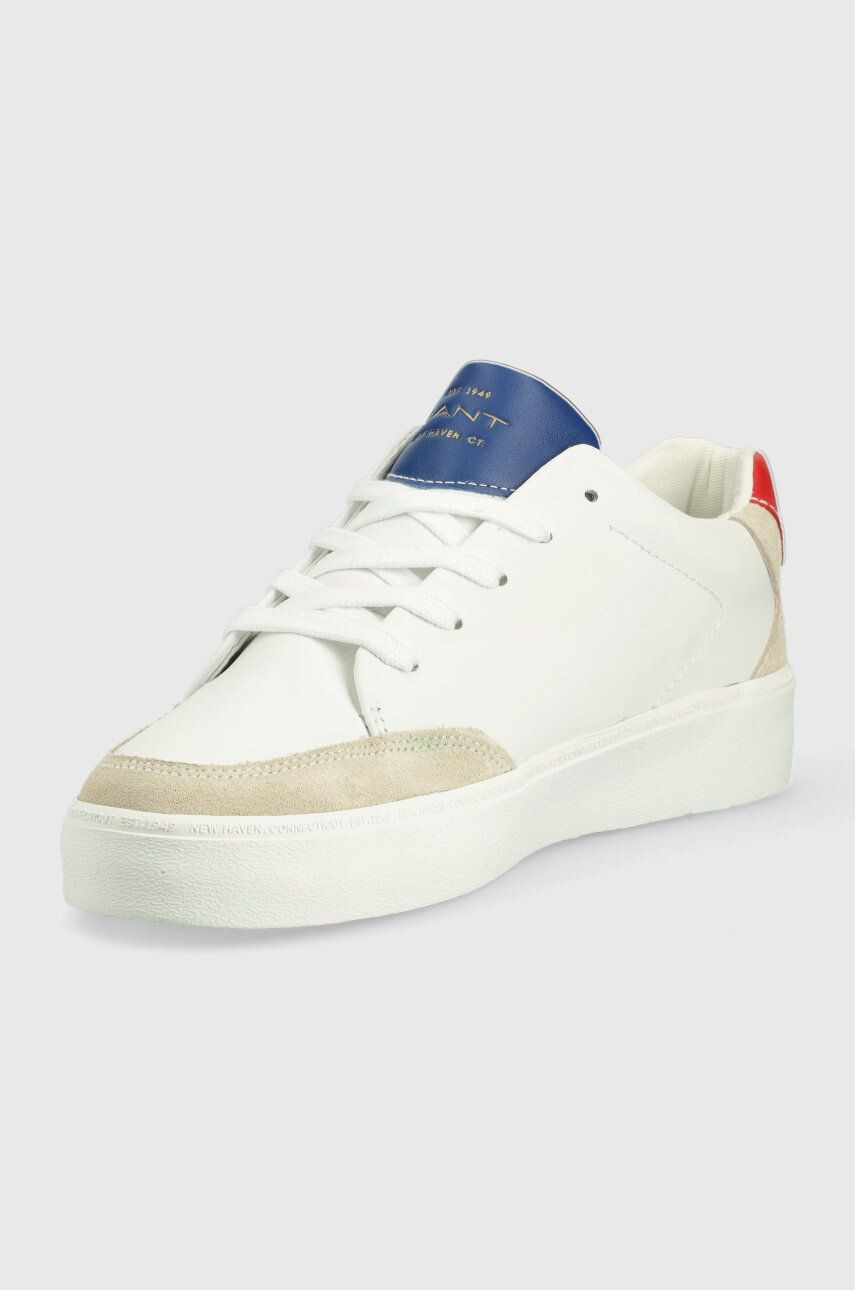 Gant Kožené sneakers boty Lagalilly bílá barva - Pepit.cz