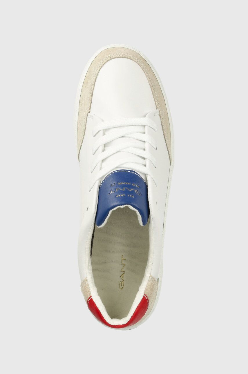 Gant Kožené sneakers boty Lagalilly bílá barva - Pepit.cz