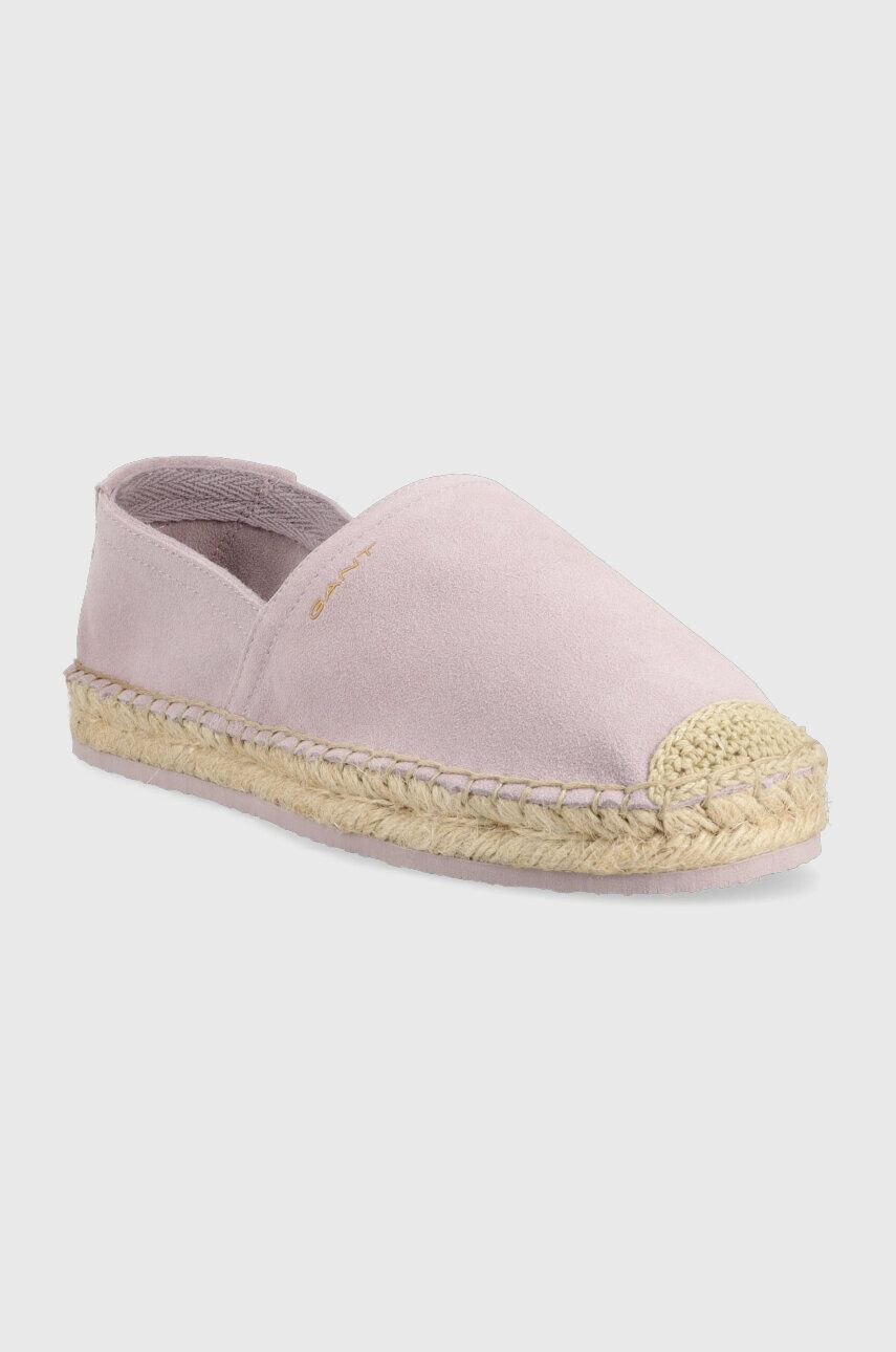 Gant Semišové espadrilky Lucinella fialová barva 26563811.G595 - Pepit.cz