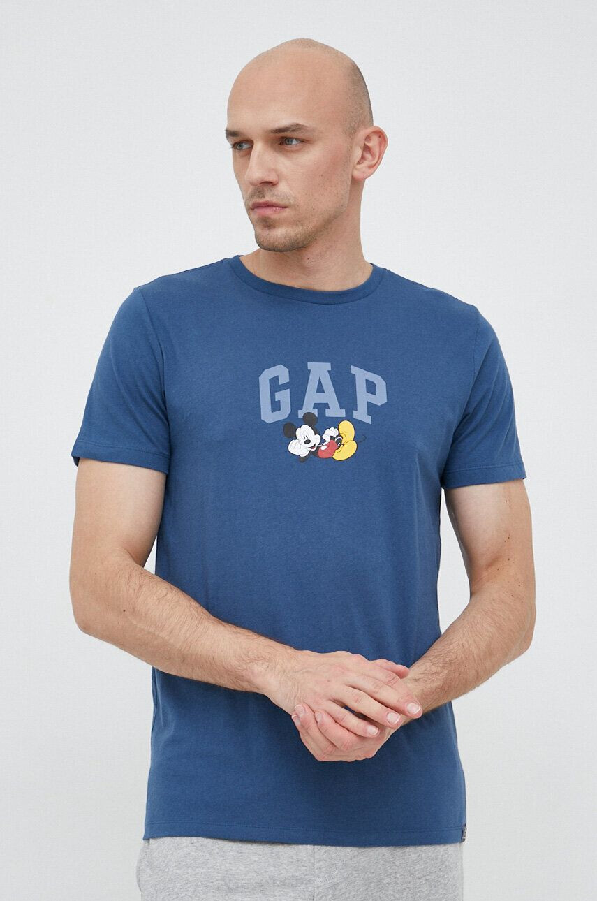 Gap Bavlněné tričko x Disney tmavomodrá barva s potiskem - Pepit.cz