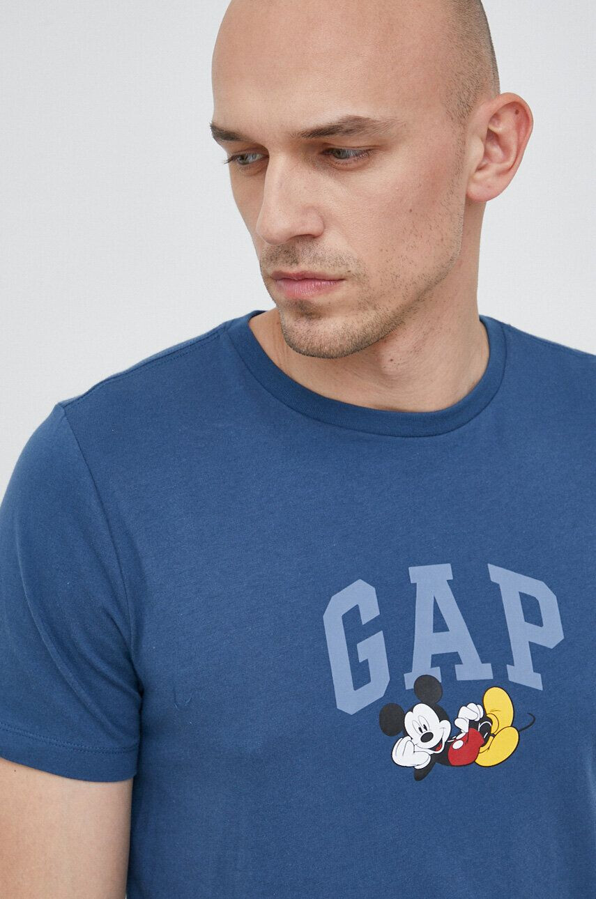 Gap Bavlněné tričko x Disney tmavomodrá barva s potiskem - Pepit.cz