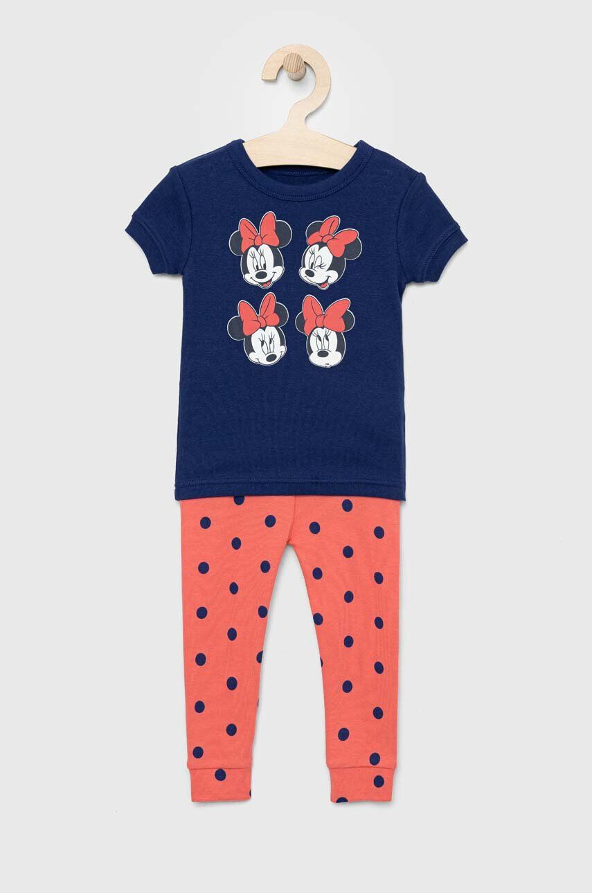 Gap Dětské bavlněné pyžamo x Disney tmavomodrá barva - Pepit.cz