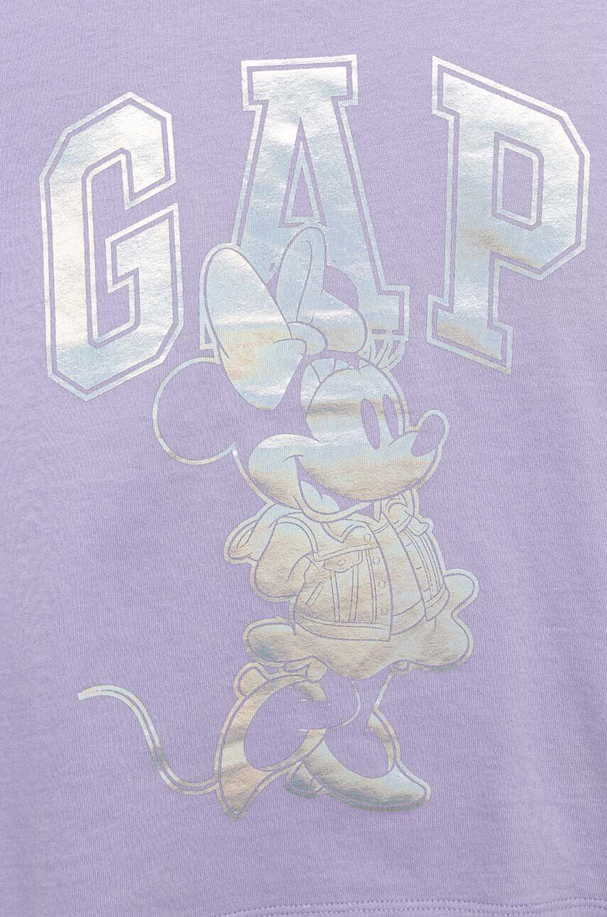 Gap Dětské bavlněné tričko x Disney fialová barva - Pepit.cz