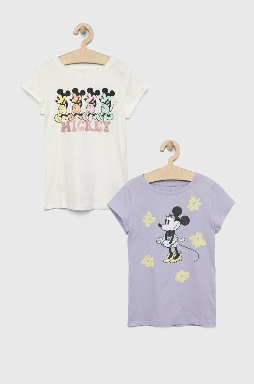 Gap Dětské bavlněné tričko x Disney 2-pack - Pepit.cz