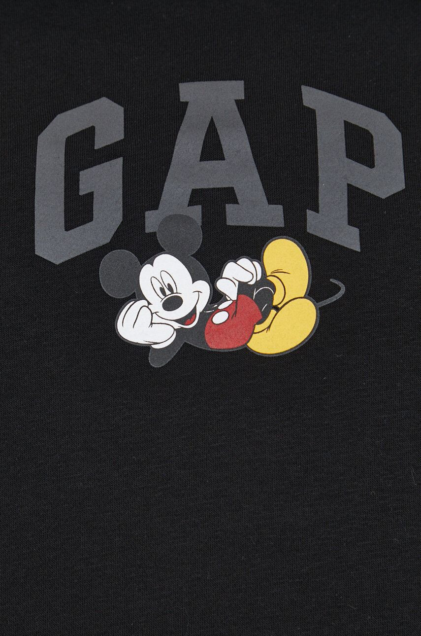 Gap Mikina x Disney pánská černá barva s kapucí s potiskem - Pepit.cz