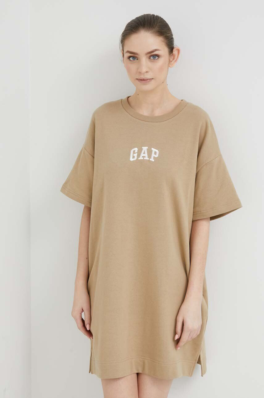 Gap Šaty béžová barva mini oversize - Pepit.cz