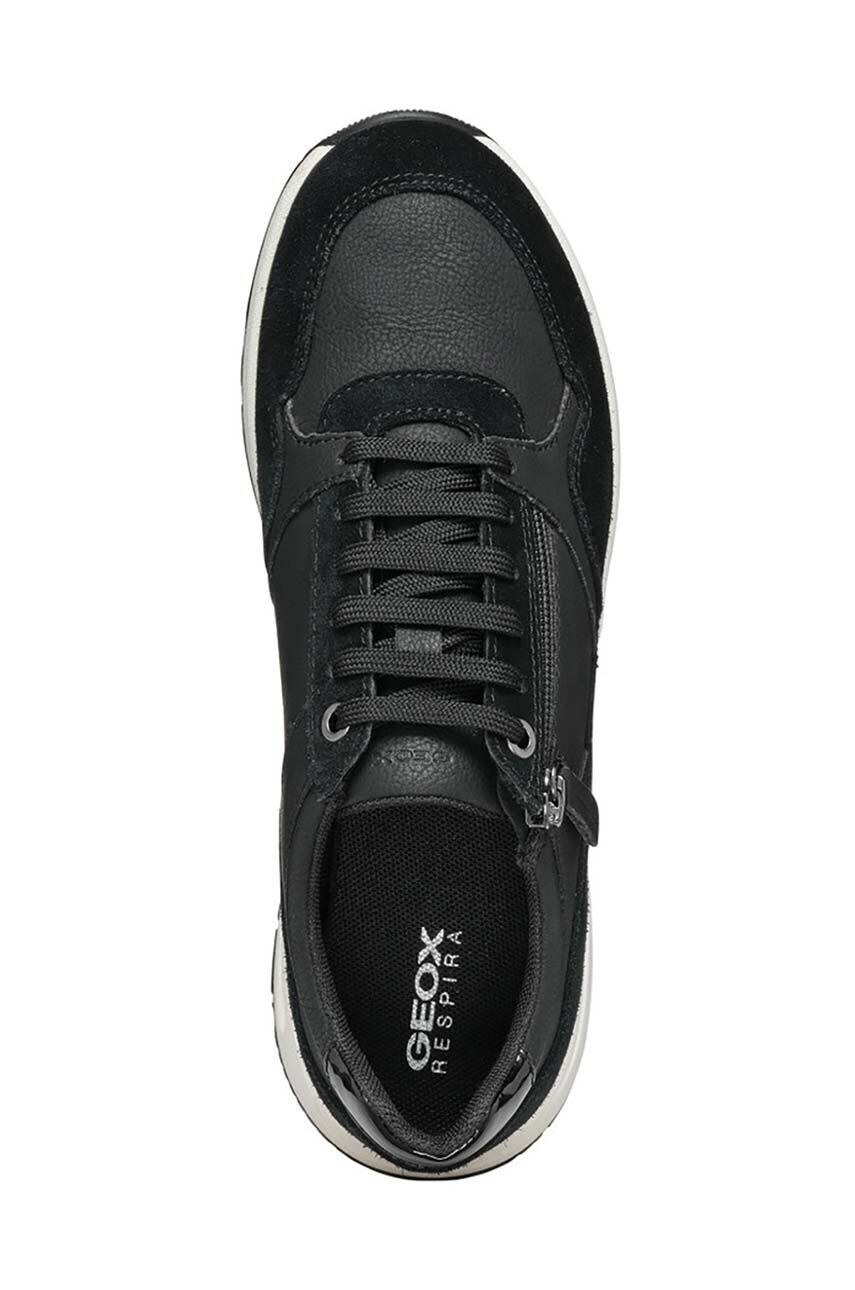 Geox Kožené sneakers boty D BULMYA B černá barva D36NQB 0EK22 C9999 - Pepit.cz