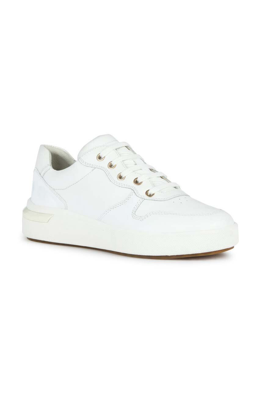 Geox Kožené sneakers boty D DALYLA A bílá barva D35QFA 08502 C1000 - Pepit.cz