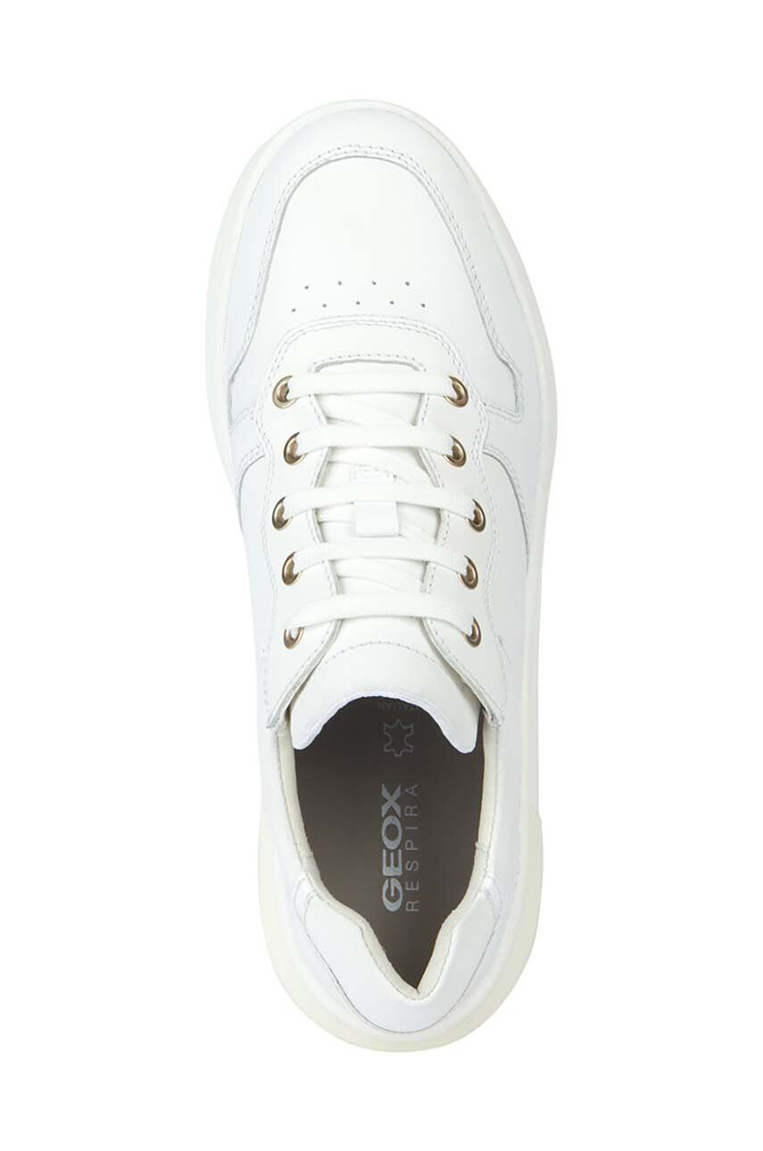 Geox Kožené sneakers boty D DALYLA A bílá barva D35QFA 08502 C1000 - Pepit.cz