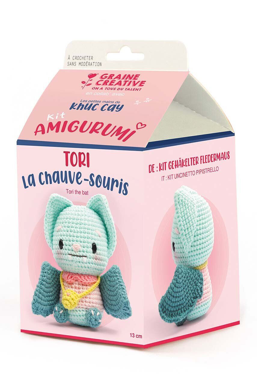 Graine Creative Háčkovací souprava Kit AMigurami Chauve-Souris - Pepit.cz