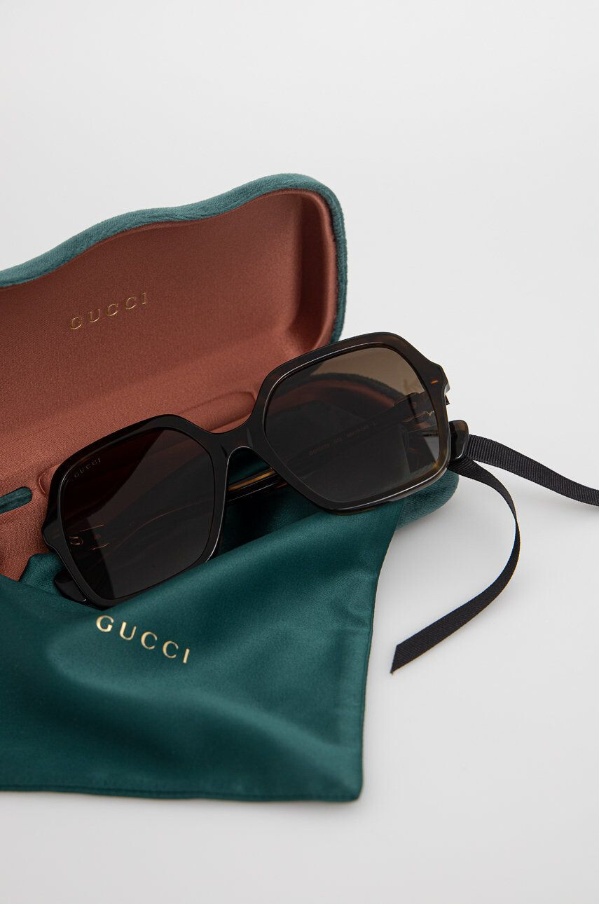 Gucci Sluneční brýle dámské hnědá barva - Pepit.cz