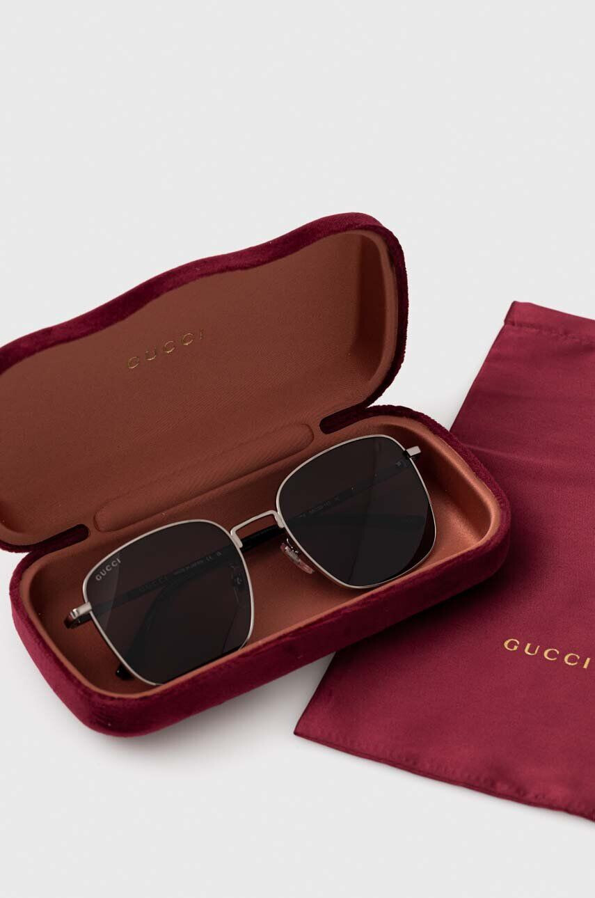 Gucci Sluneční brýle pánské šedá barva - Pepit.cz