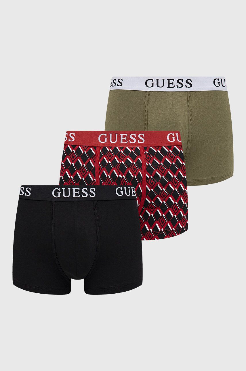 Guess Boxerky 3-pack pánské černá barva - Pepit.cz