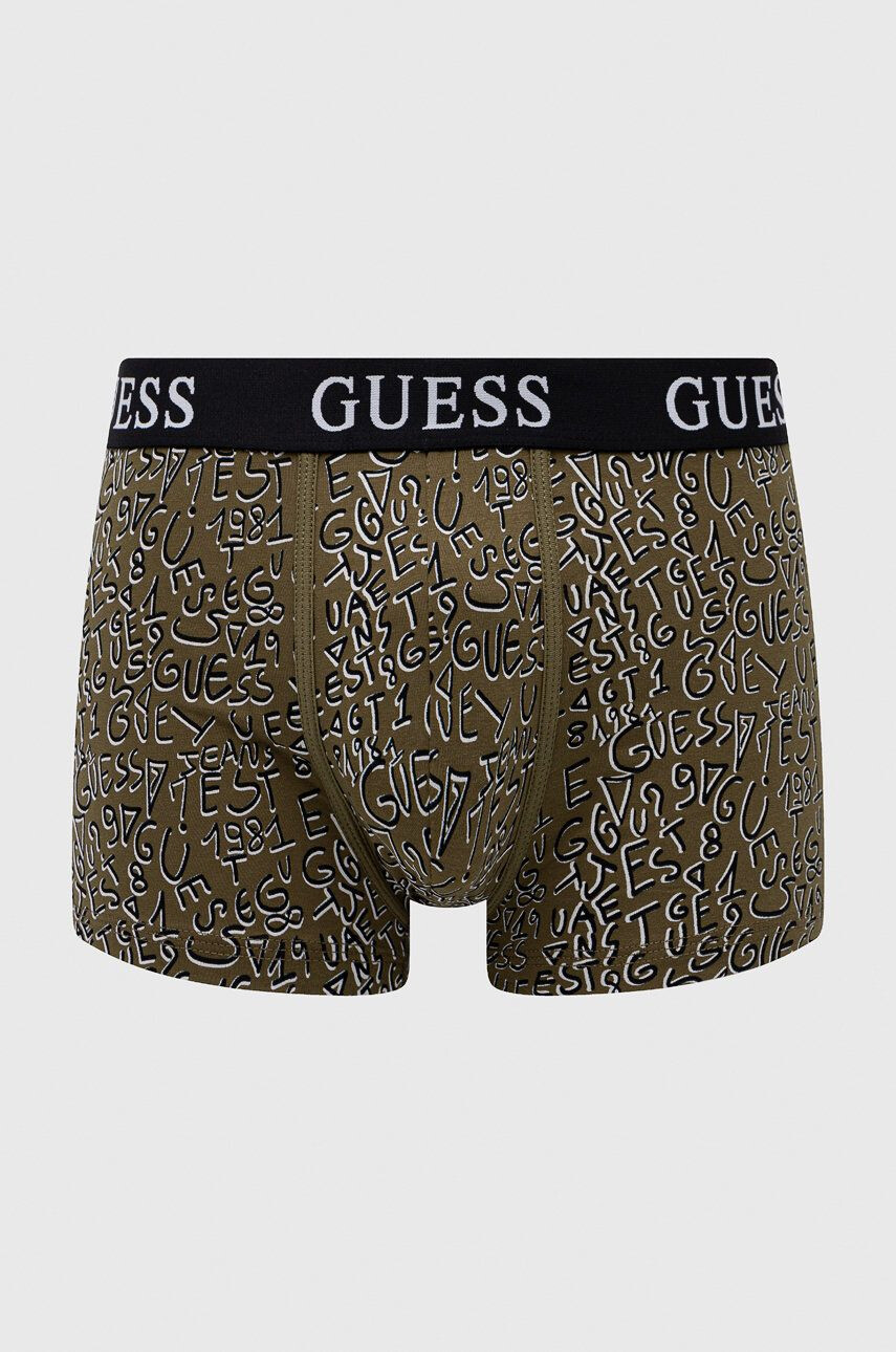 Guess Boxerky 3-pack pánské zelená barva - Pepit.cz